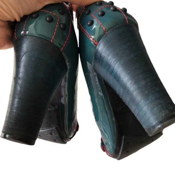 TOD’s patent turquoise pumps - Picture 6 of 10
